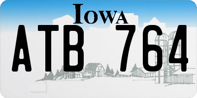 IA license plate ATB764
