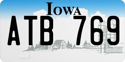 IA license plate ATB769