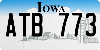 IA license plate ATB773