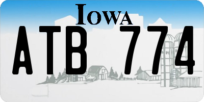 IA license plate ATB774