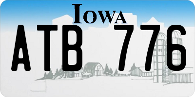 IA license plate ATB776