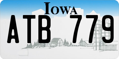 IA license plate ATB779