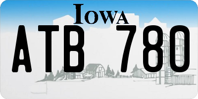 IA license plate ATB780