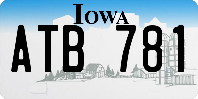 IA license plate ATB781