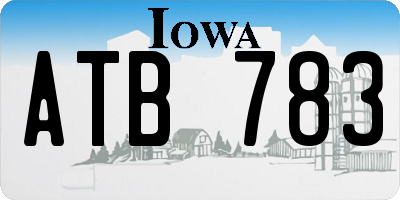 IA license plate ATB783