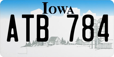 IA license plate ATB784