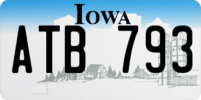 IA license plate ATB793