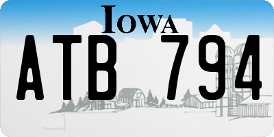 IA license plate ATB794