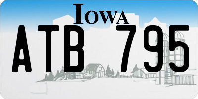IA license plate ATB795