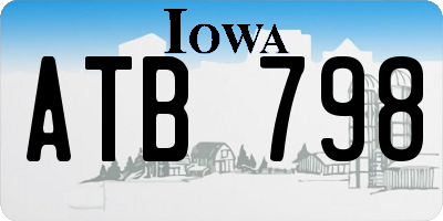 IA license plate ATB798