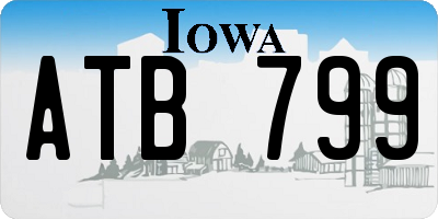 IA license plate ATB799