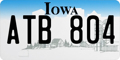 IA license plate ATB804