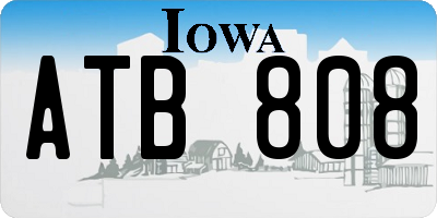 IA license plate ATB808