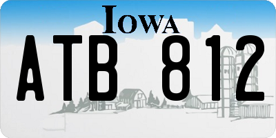 IA license plate ATB812