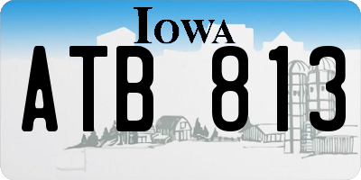 IA license plate ATB813