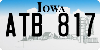 IA license plate ATB817