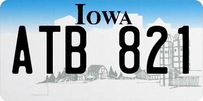 IA license plate ATB821