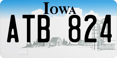 IA license plate ATB824