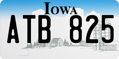 IA license plate ATB825