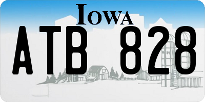 IA license plate ATB828