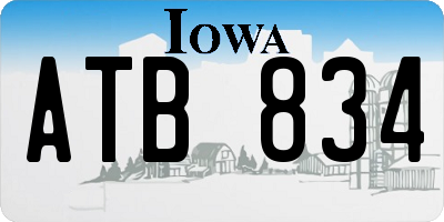 IA license plate ATB834
