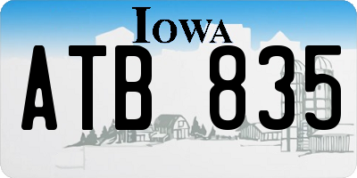IA license plate ATB835