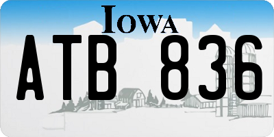 IA license plate ATB836