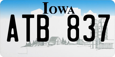 IA license plate ATB837