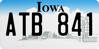 IA license plate ATB841