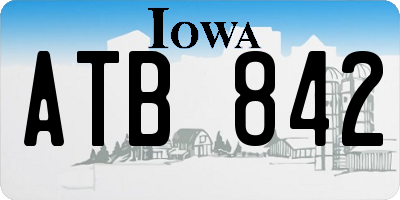IA license plate ATB842
