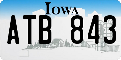 IA license plate ATB843