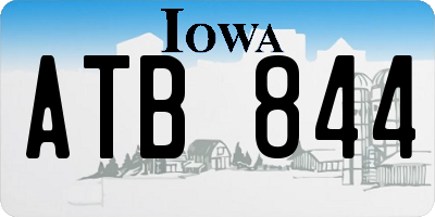 IA license plate ATB844