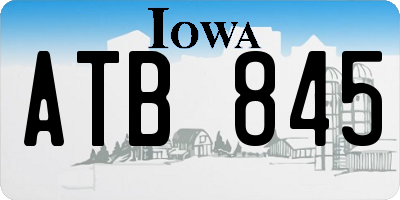 IA license plate ATB845