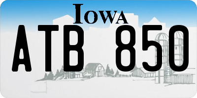 IA license plate ATB850
