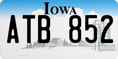 IA license plate ATB852