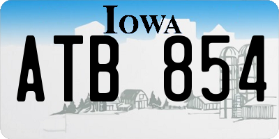 IA license plate ATB854