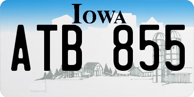 IA license plate ATB855