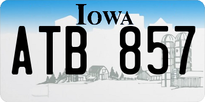 IA license plate ATB857