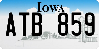 IA license plate ATB859