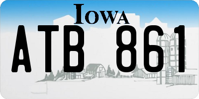 IA license plate ATB861