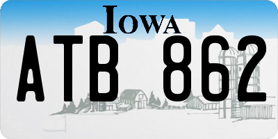 IA license plate ATB862