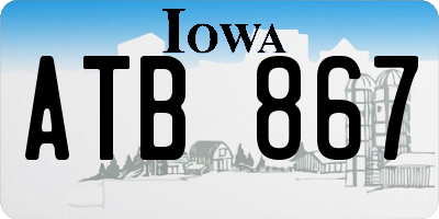 IA license plate ATB867