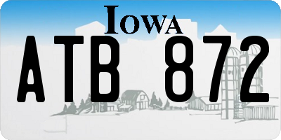 IA license plate ATB872