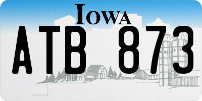IA license plate ATB873