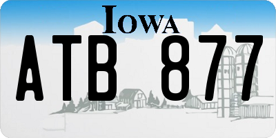 IA license plate ATB877
