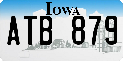 IA license plate ATB879