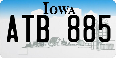 IA license plate ATB885