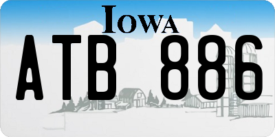 IA license plate ATB886