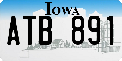 IA license plate ATB891