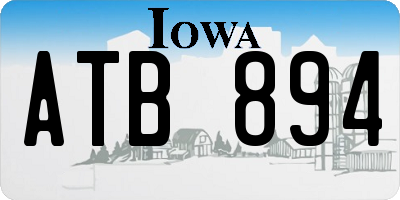 IA license plate ATB894